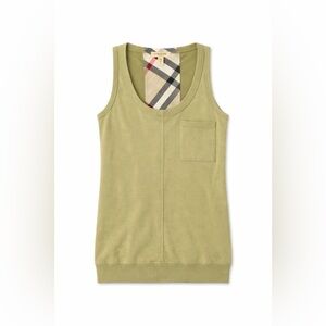 Burberry Brit Sage Green Sleeveless Top